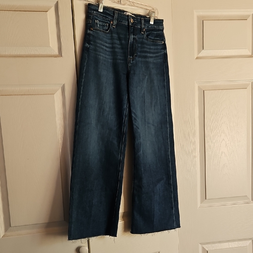 PAIGE Dark Blue Flare Jeans